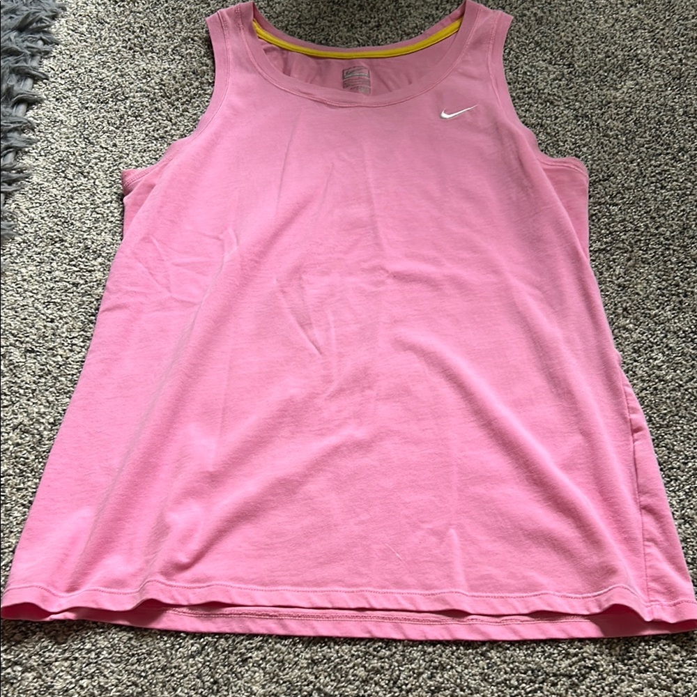 Nike Pink Sleeveless Relaxed Tank Top